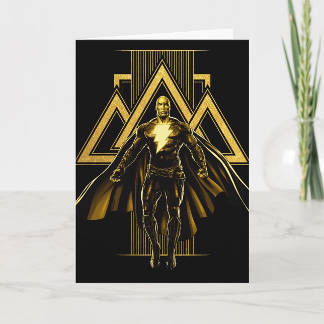Carte Pilier triangulaire noir Adam (Devant)