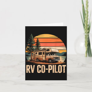Carte Pilote de camping-car RV camping caravane coucher