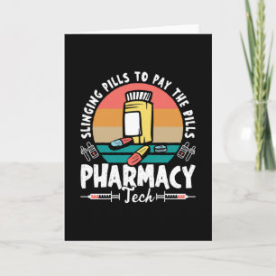 Carte Pilules de façade Technicien en pharmacie Pharmaci