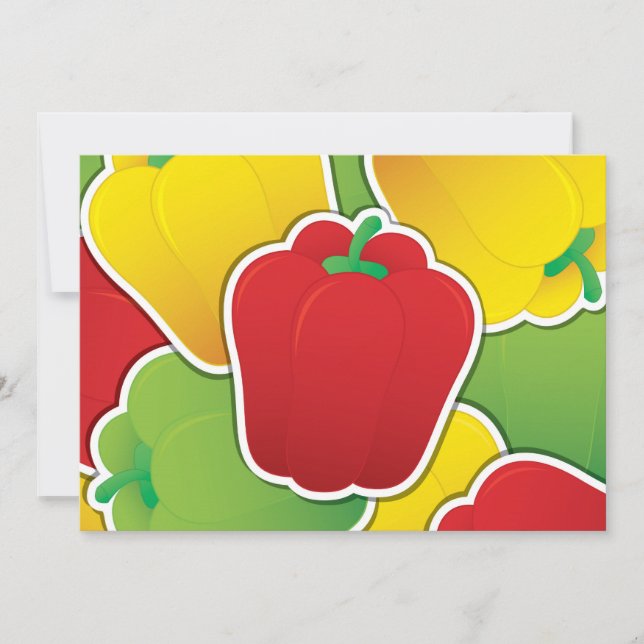 Carte Piments feux de circulation funky (Devant)