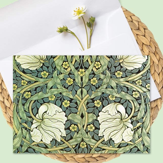 Carte Pimpernel Floral William Morris Blank (Créateur téléchargé)