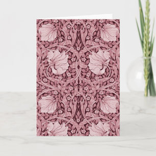 Carte Pimpernel Maroon, William Morris