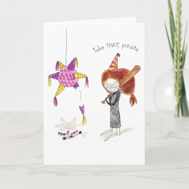 Carte Pinata Anniversaire (Devant)
