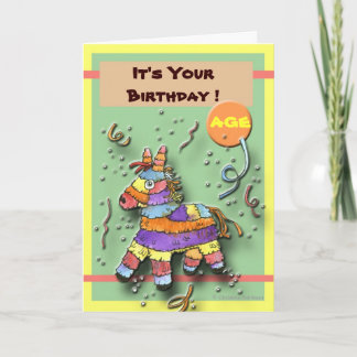 Carte Pinata de Birthday