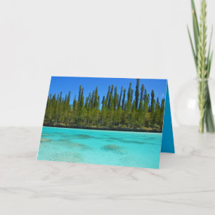 Carte Pine de montagne Paradis Tropical Blue Lake