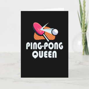 Carte Ping Pong Tennis Femme