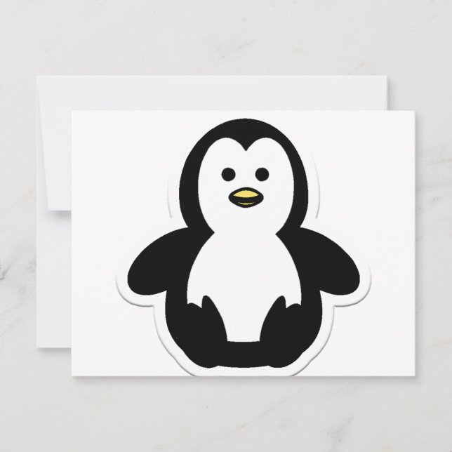 Carte pingouin (Devant)