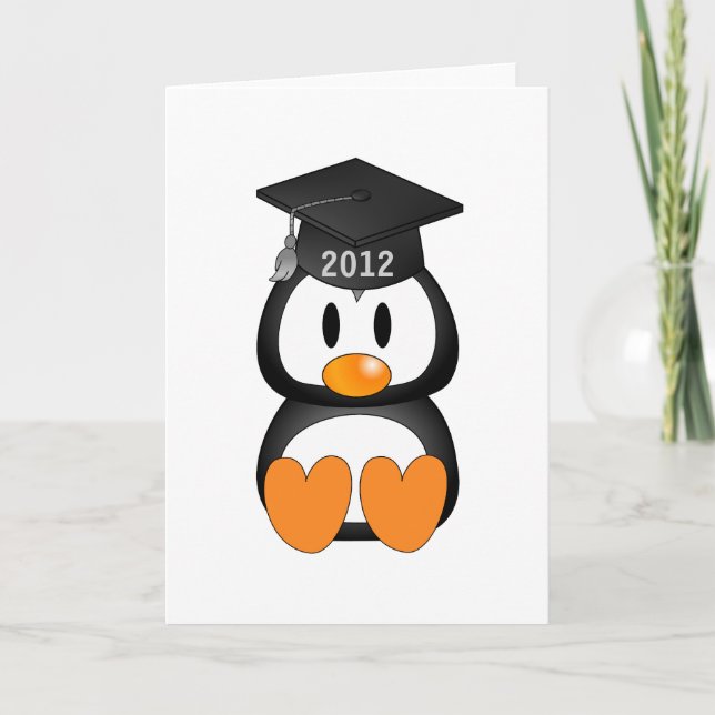 Carte Pingouin de diplôme (Devant)