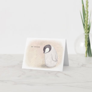 Carte Pingouin Désolé Excusez-Vous Avec Sympathie Sincer