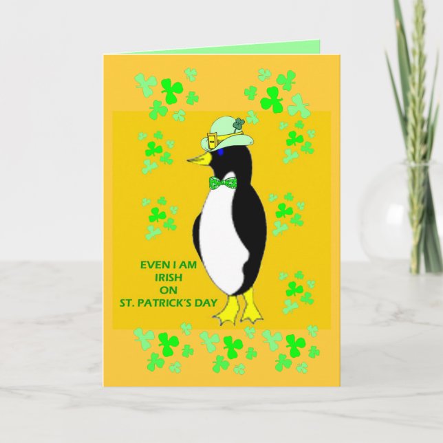 Carte Pingouin irlandais (Devant)