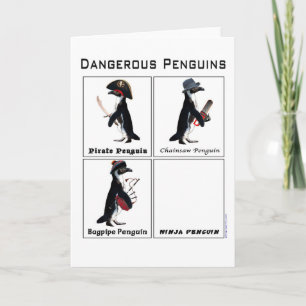 Carte pingouins dangereux