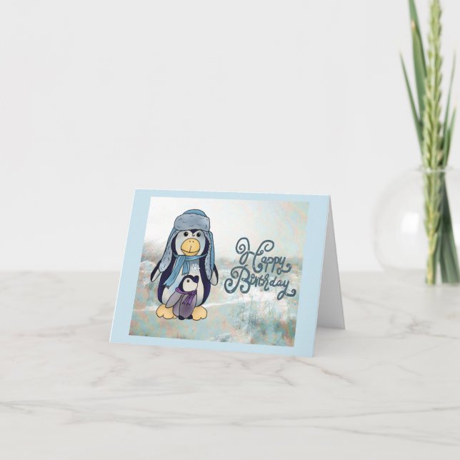 Carte Pinguin mit Type (Devant)