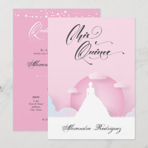 Carte Pink and White Silhouette