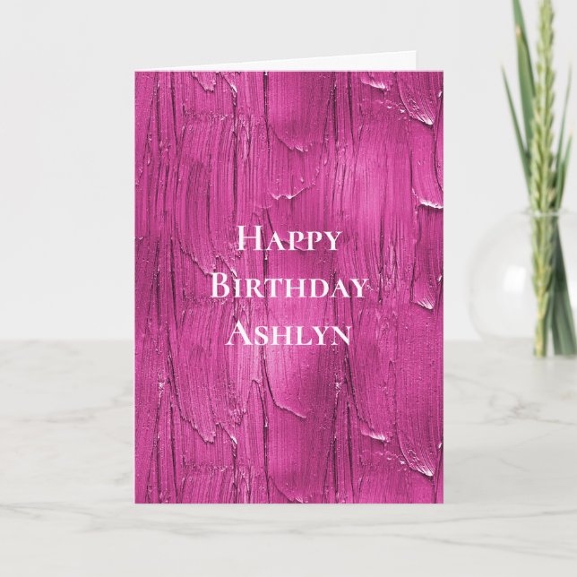 Carte Pink Cake Frosting Anniversaire (Devant)