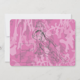 Carte Pink Camo Barrel Racer