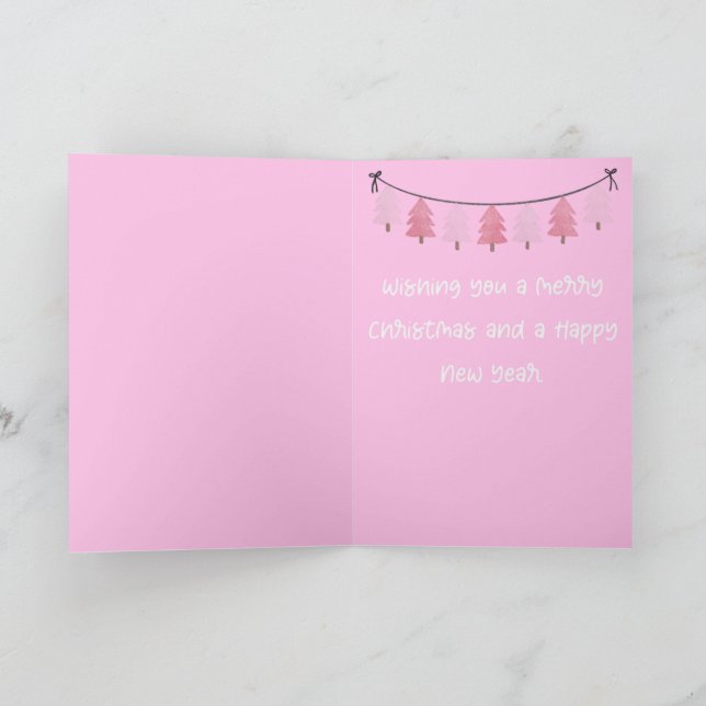 Carte Pink Christmas (Intérieur)