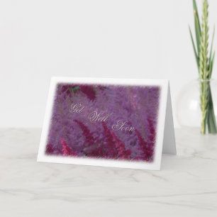 Carte Pink Flower Get Well Bientôt