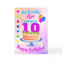 PINK Joyeux 10e anniversaire | modifiable