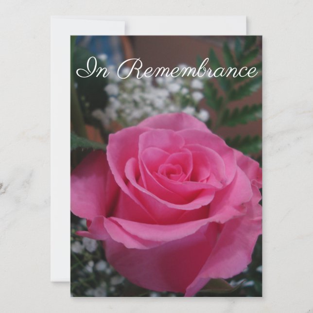 Carte Pink rose sympathie (Devant)