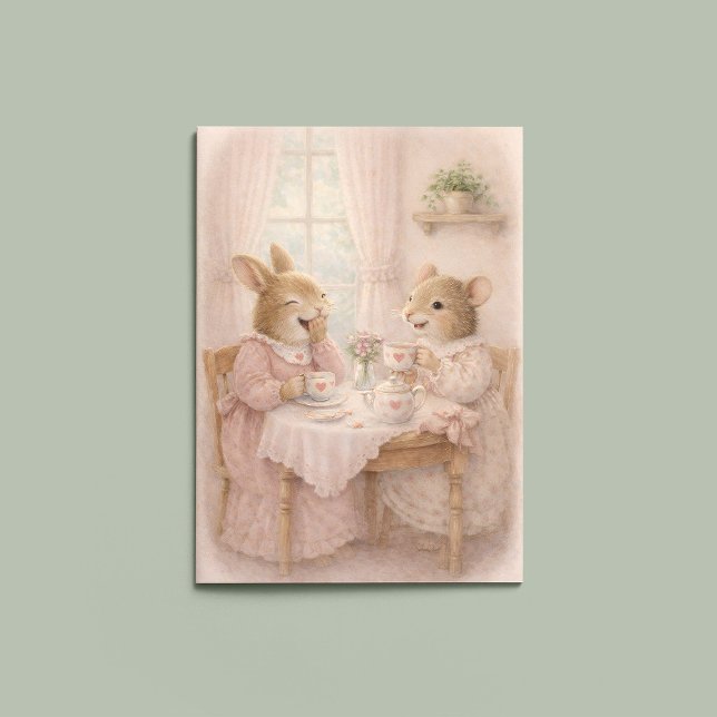 Carte Pink Valentine – A Gentle Note of Love (Créateur téléchargé)