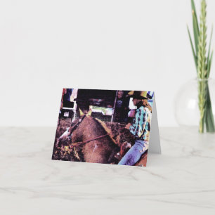 Carte Pinto et Cowgirl, Anniversaire