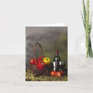 Carte Pique-nique avec vin