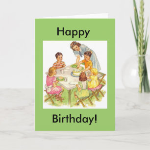 Carte Pique-nique de joyeux anniversaire, heureux,