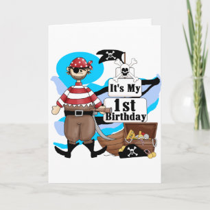 Carte Pirate 1er Anniversaire T-shirts et cadeaux
