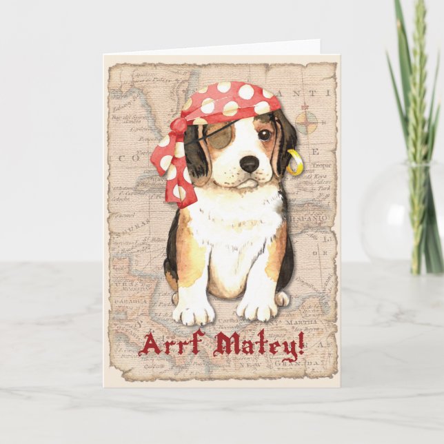 Carte Pirate Beagle (Devant)