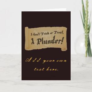 Carte Pirate d'Halloween