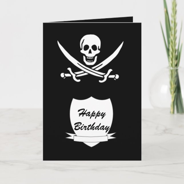 Carte Pirate et monogramme (Devant)
