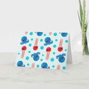 Carte Pirate Octopus, Pirate Jellyfish, Sea Animaux