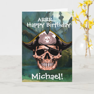 Carte Pirate Skull Capitaine Jack