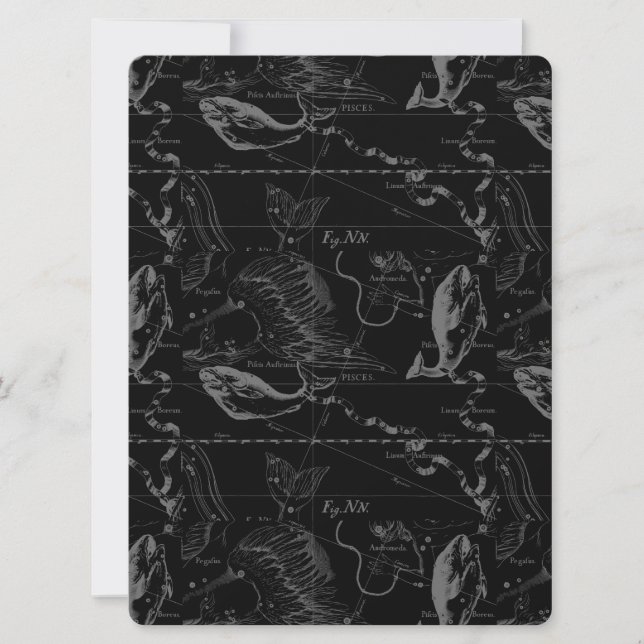 Carte Pisces Constellation Hevelius 1690 févr19 - 20 mar (Devant)