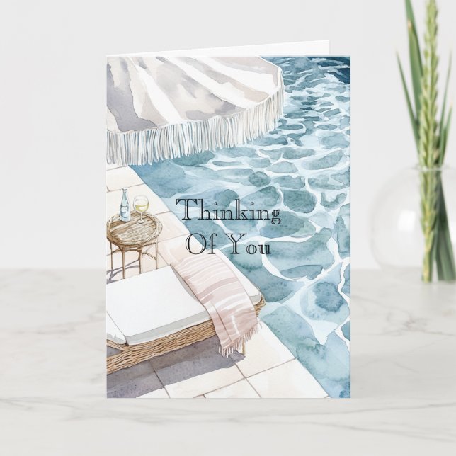 Carte Piscine Pensée pour toi (Devant)