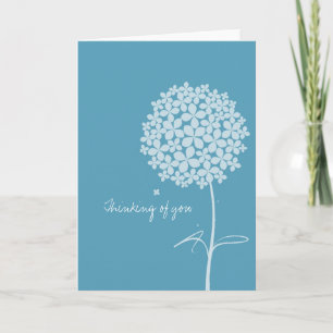 Carte Pissenlit blanc simple