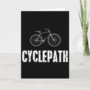 Carte Piste cyclable Vélo drôle VTT Cyclistes