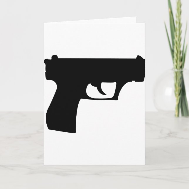 Carte pistolet noir (Devant)