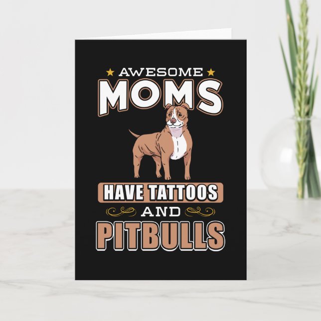 Carte Pitbull Mom (Devant)