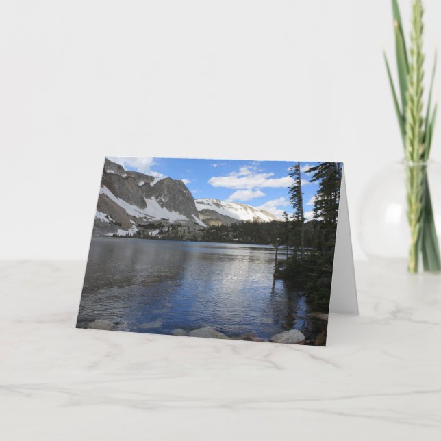Carte Pittoresque High Mountain Lake Toutes les occasion (Devant)