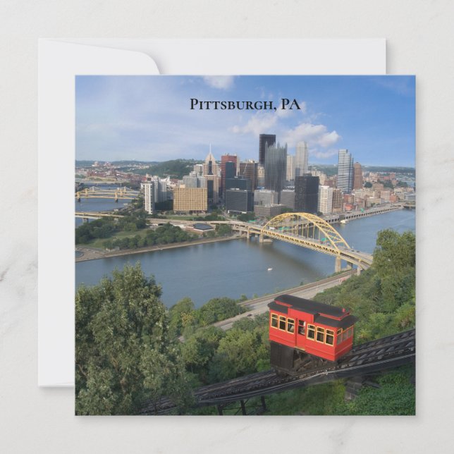 Carte Pittsburgh Pennsylvania Photographie (Devant)