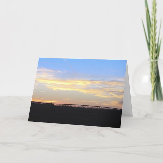 Carte Pivot dans le coucher du soleil (Devant)