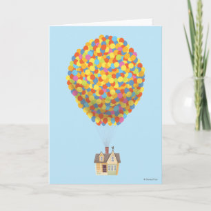 Carte Pixar Disney  Balloon House Pastel