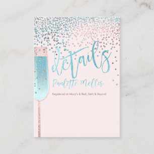 Carte PixDezines Bruch & Blue Bubbly/Details