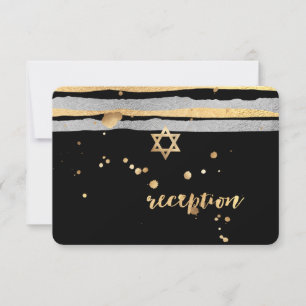 Carte PixDezines faux or/argent/rayures/réception