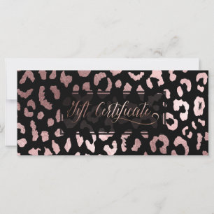 Carte PixDezines Leopard/Rose Gold/Gift Certificate