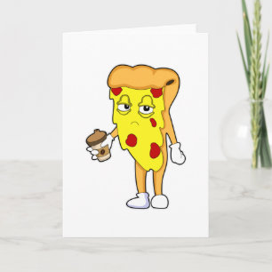 Carte Pizza au fromage et café Salami