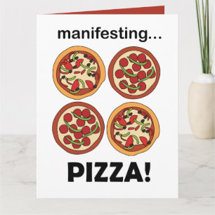 Carte Pizza au fromage et pepperoni manifeste 