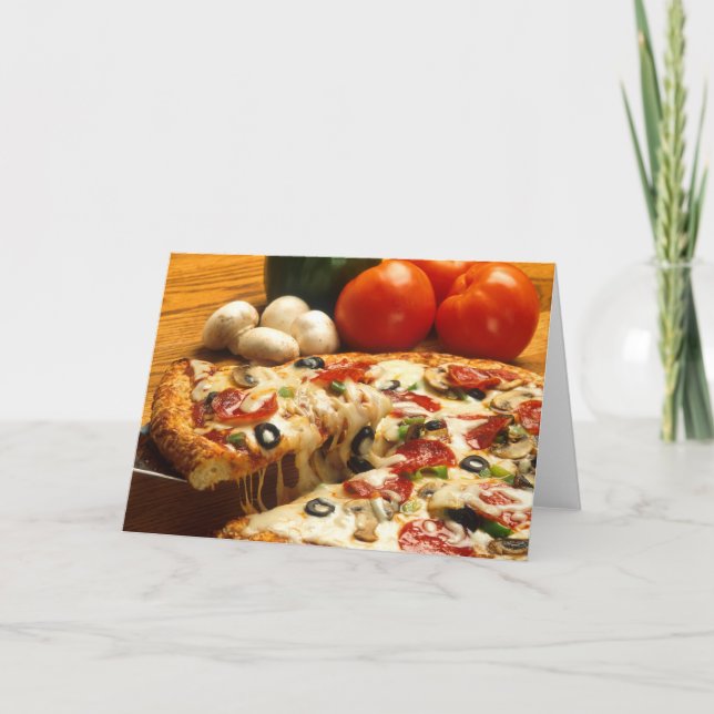 Carte Pizza délicieuse (Devant)