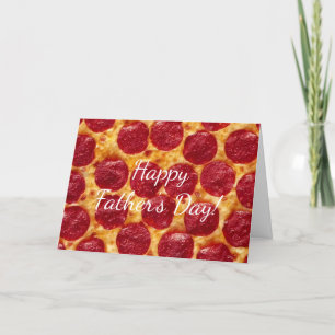 Carte pizza fête des pères pepperonis